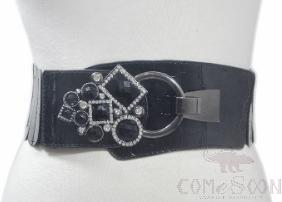 Belt-imitation leather, elastic cloth, metal, water drill