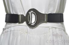 Belt-imitation leather, elastic band, metal