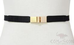 Belt-elastic belt, imitation leather, alloy