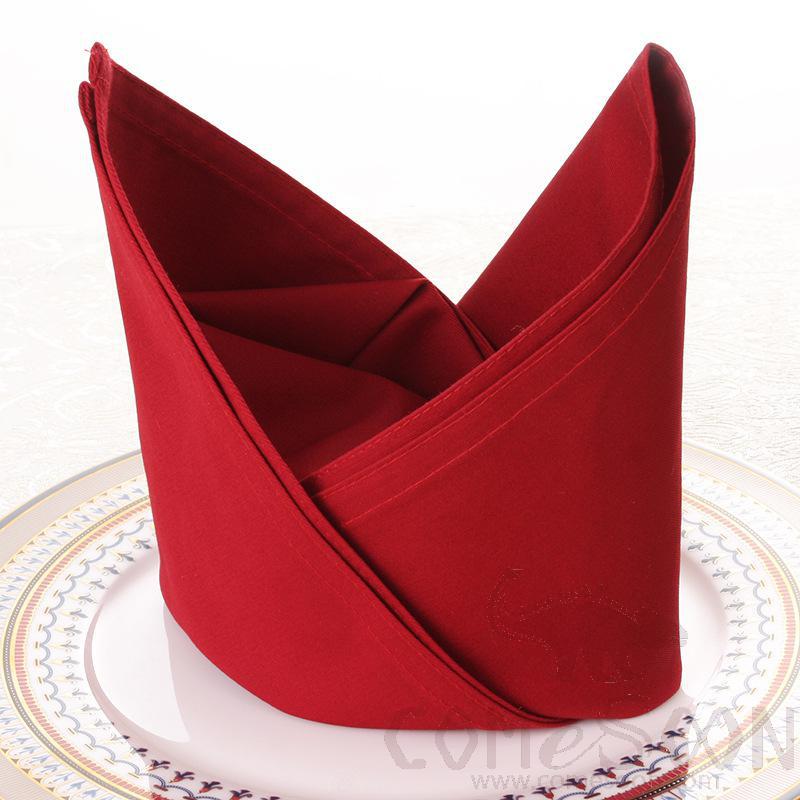 100% Cotton Napkin-Deep red 40*40cm