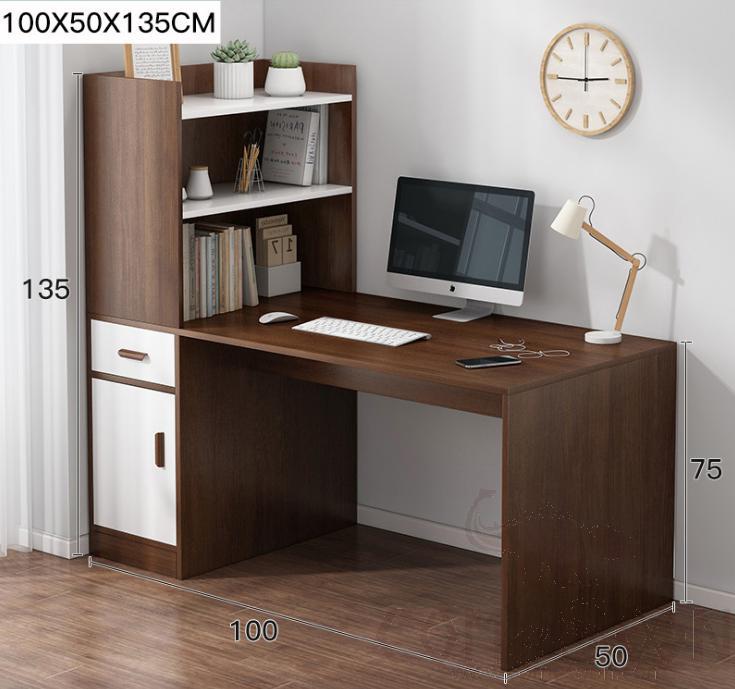 Computer desk with bookshelf-100*50*135cm