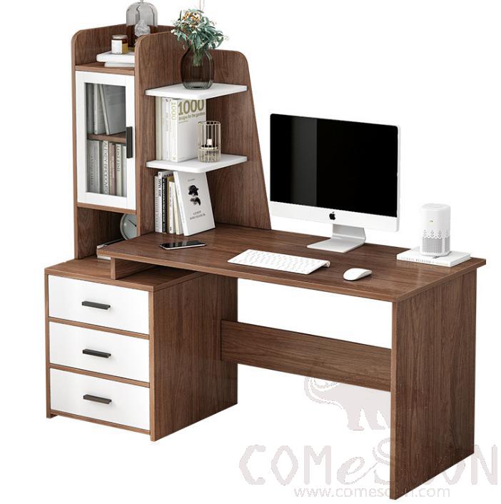 Computer desk with bookcase-153*60*150cm