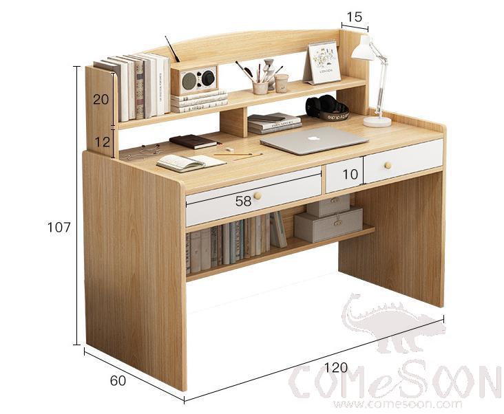 Desk with bookshelf-120*50*107cm