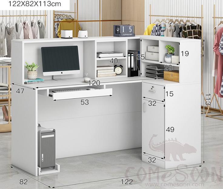 Simple reception desk-122*82*113cm