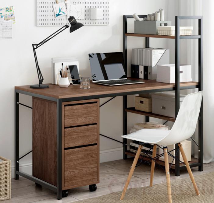 Simple desk with bookcase-140*60*120cm