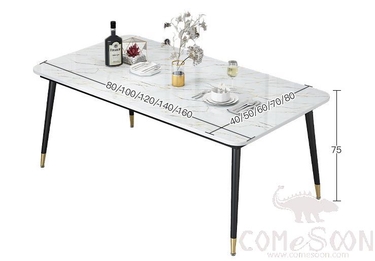 Light luxury dining table-80*40*75cm