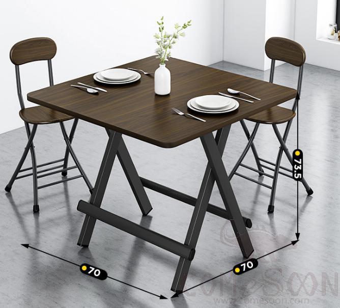 Folding dining table-70*70*73.5cm