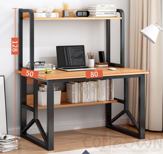 Desk with bookshelf-80*50*128cm