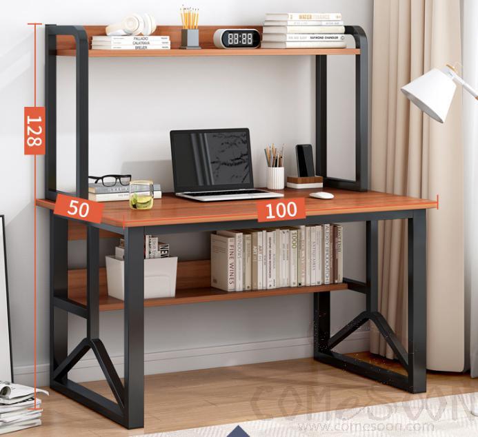 Desk with bookshelf-100*50*128cm