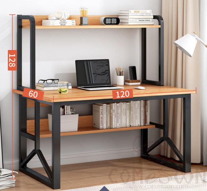 Desk with bookshelf-120*60*128cm