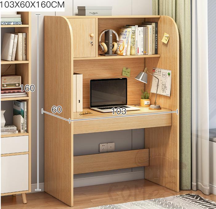 Desk with bookshelf，L103*W60*H160cm