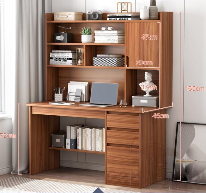 Computer desk with bookshelf-100*45*161cm