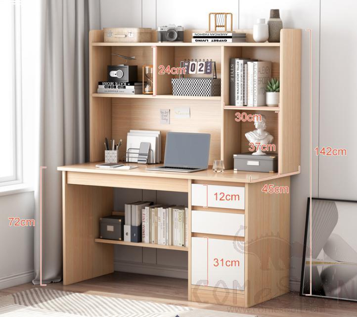 Computer desk with bookshelf-100*45*161cm