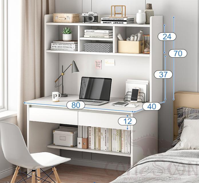 Computer desk with bookshelf-80*40*142cm