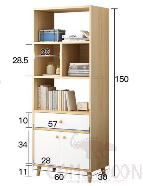 Simple bookshelf-60*30*150cm