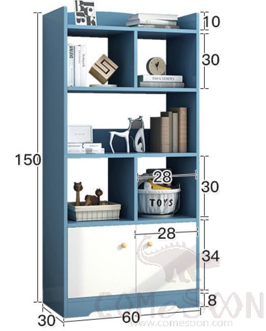 Floor bookshelf-60*30*150cm