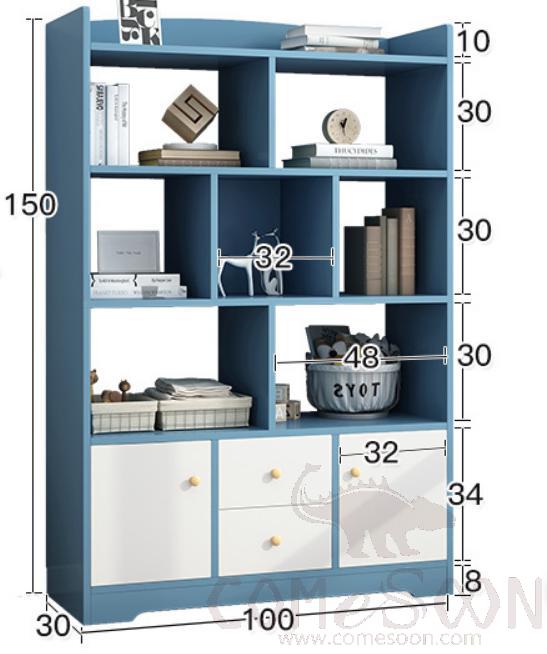 Floor bookshelf-100*30*150cm