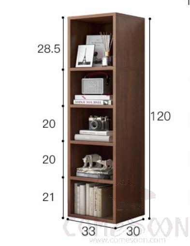Floor bookshelf-33*24*124cm