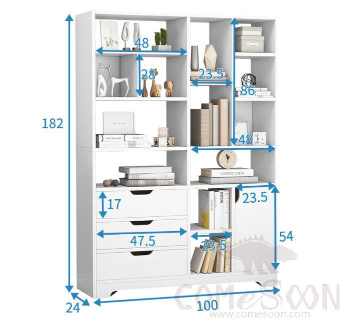 Simple shelf-100*24*182cm