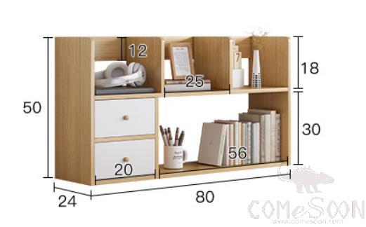 Desk bookshelf-80*24*50cm