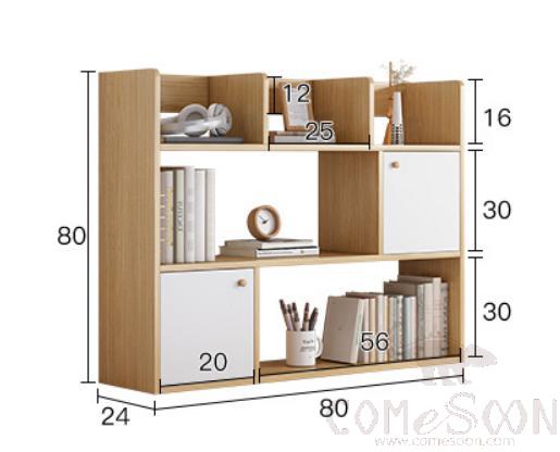 Desk bookshelf-80*24*80cm