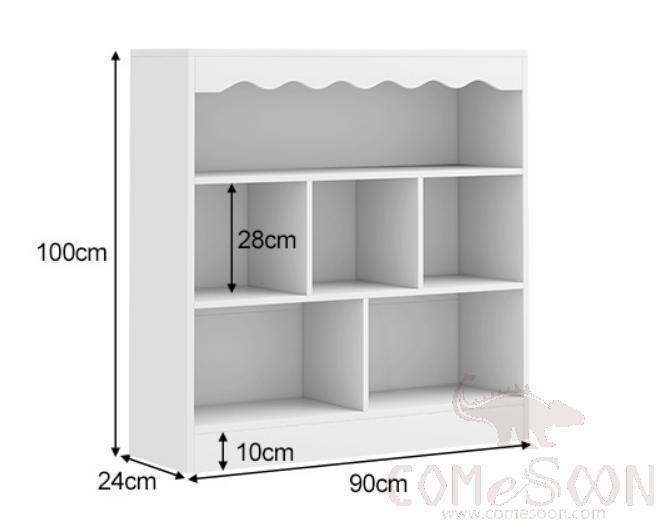 Floor bookshelf-90*24*100cm