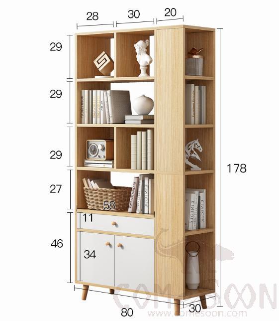 Simple bookshelf-80*30*180cm