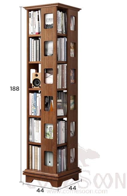 Rotating bookshelf-44*44*188cm