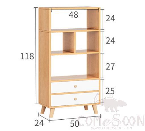 Nordic bookcase-50*24*118cm