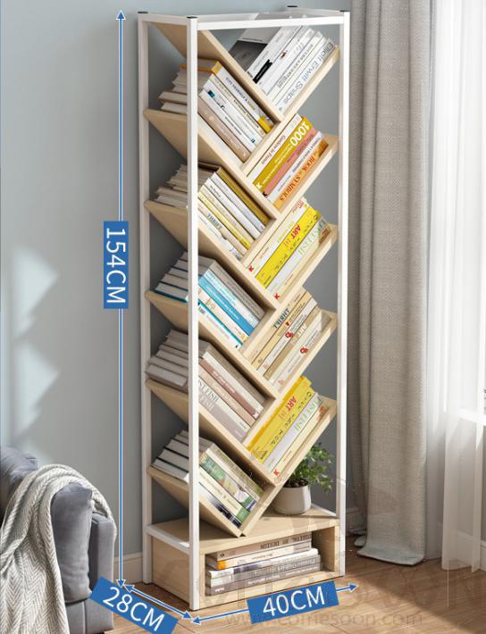 Simple tree-shaped bookshelf-40*28*154cm
