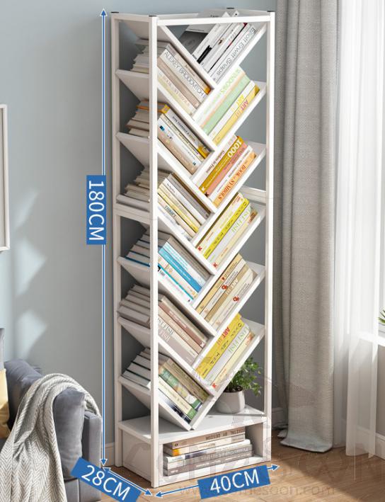Simple tree-shaped bookshelf-40*28*180cm