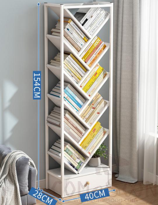 Simple tree-shaped bookshelf-40*28*154cm