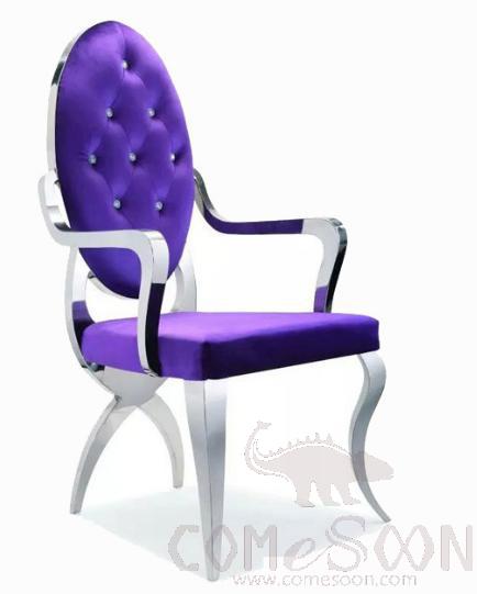 Stainless steel banquet chair-65*59*118cm
