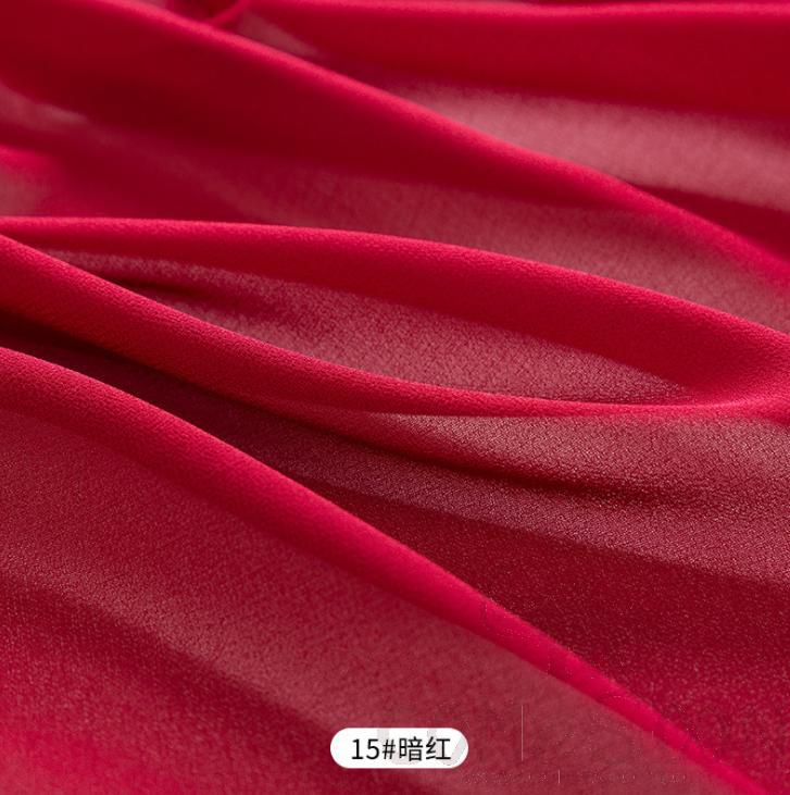 Chiffon cloth (Burgandy)- W 150CM