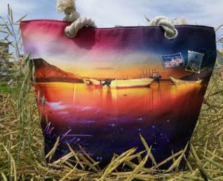 Beach Bag-Canvas,45*31*14cm