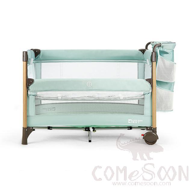 Baby Bed,L94*W55*H70Cm,Aluminum Alloy + Cationic Fabric  Baby Cot ,Baby Bed Foldable
