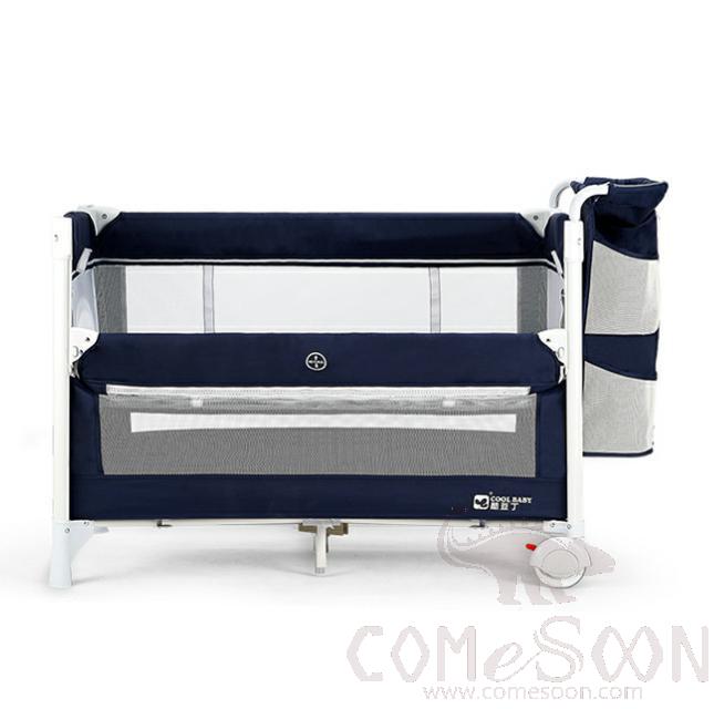 Baby Bed,L94*W55*H70Cm,Aluminum Alloy + Cationic Fabric  Baby Cot ,Baby Bed Foldable