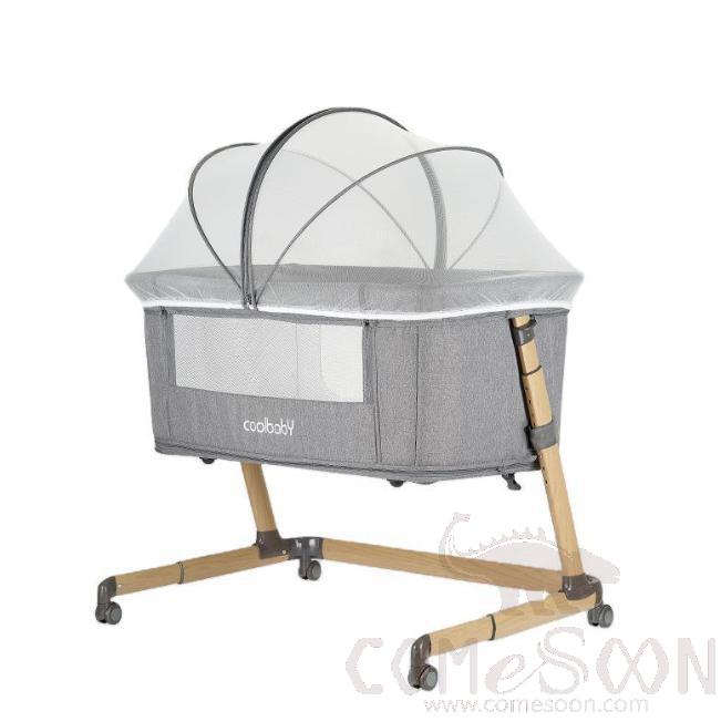 Baby Bed,L94*W55*H70Cm,Aluminum Alloy + Cationic Fabric  Baby Cot ,Baby Bed Foldable