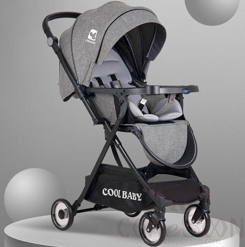 Baby Stroller / Baby Cart,L94*W55*H70Cm,Aluminum Alloy + Cationic Fabric