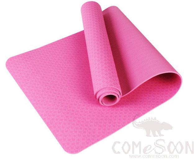 Yoga mat -TPE- pink - thickened