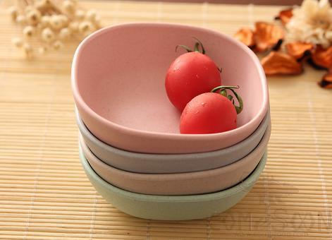Bamboo Fiber Sauce Dish D9.5cm 4pcs