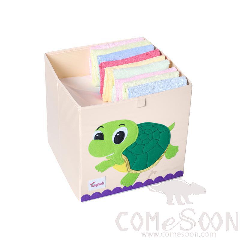 Linen Storage Basket-33*33*33cm,Waterproof coating Canvas linen + MDF insert