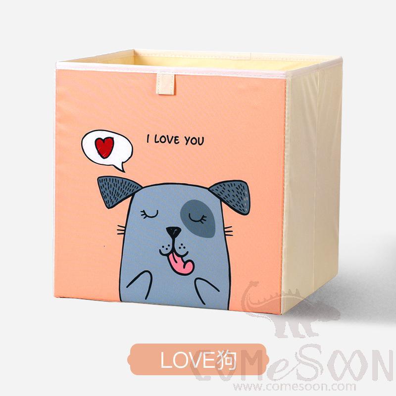 Linen Storage Basket-33*33*33cm,Waterproof coating Canvas linen + MDF insert
