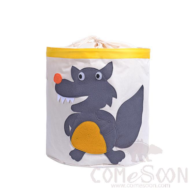 Linen Storage Basket-33*33*33cm,Waterproof coating Canvas linen + MDF insert