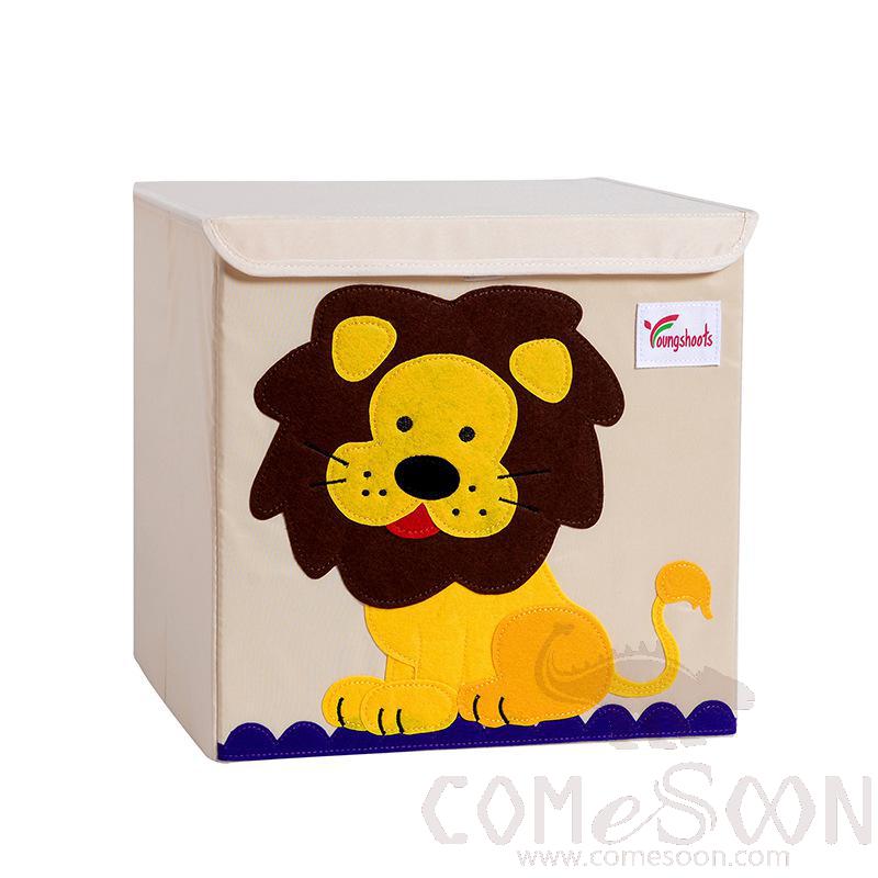 Linen Storage Basket-33*33*33cm,Waterproof coating Canvas linen + MDF insert
