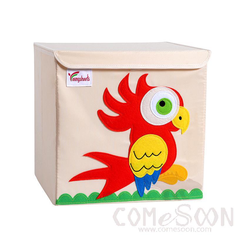 Linen Storage Basket-33*33*33cm,Waterproof coating Canvas linen + MDF insert