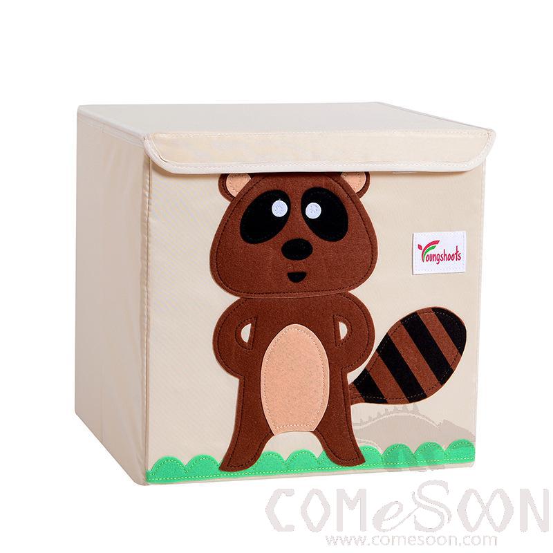 Linen Storage Basket-33*33*33cm,Waterproof coating Canvas linen + MDF insert