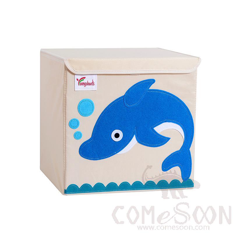 Linen Storage Basket-33*33*33cm,Waterproof coating Canvas linen + MDF insert