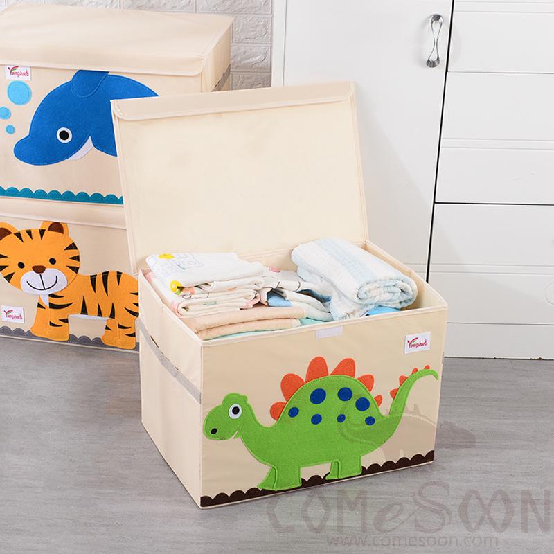 Linen Storage Basket-33*33*33cm,Waterproof coating Canvas linen + MDF insert