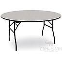 Ｗhite　Foldable Round PVC Finishing Table / Banquet Table,D1500*H760mm
